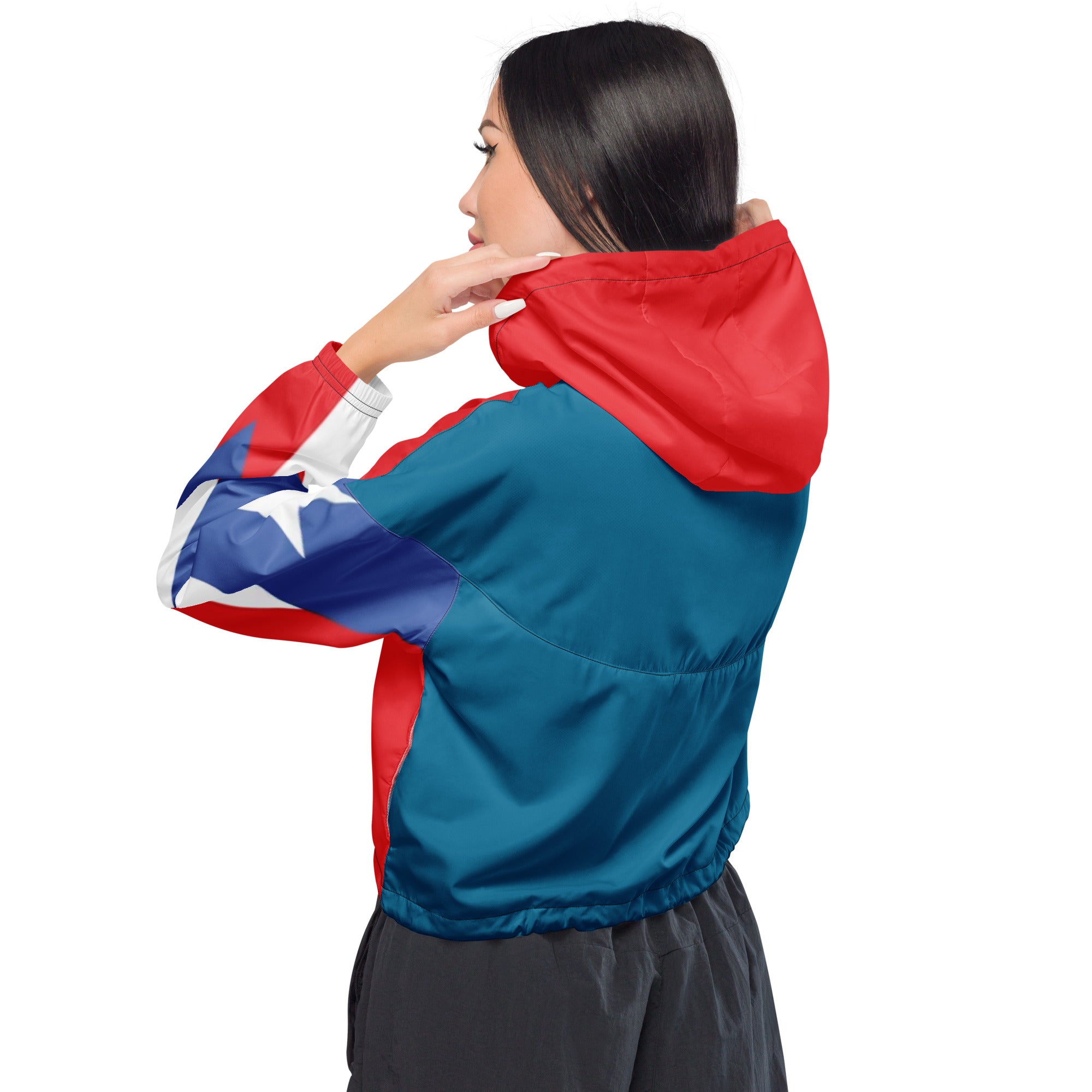 Women’s Puerto Rico cropped windbreaker