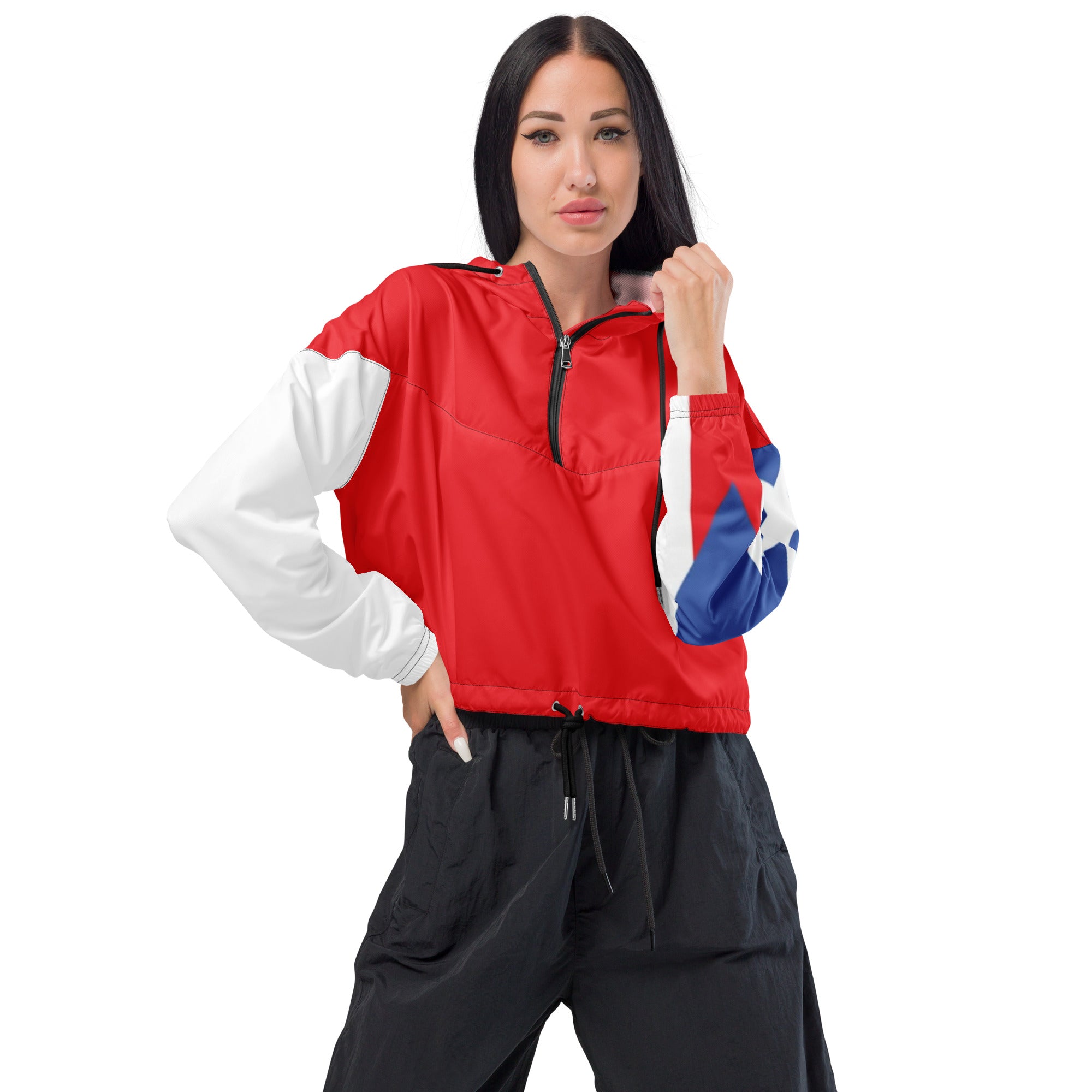 Women’s Puerto Rico cropped windbreaker