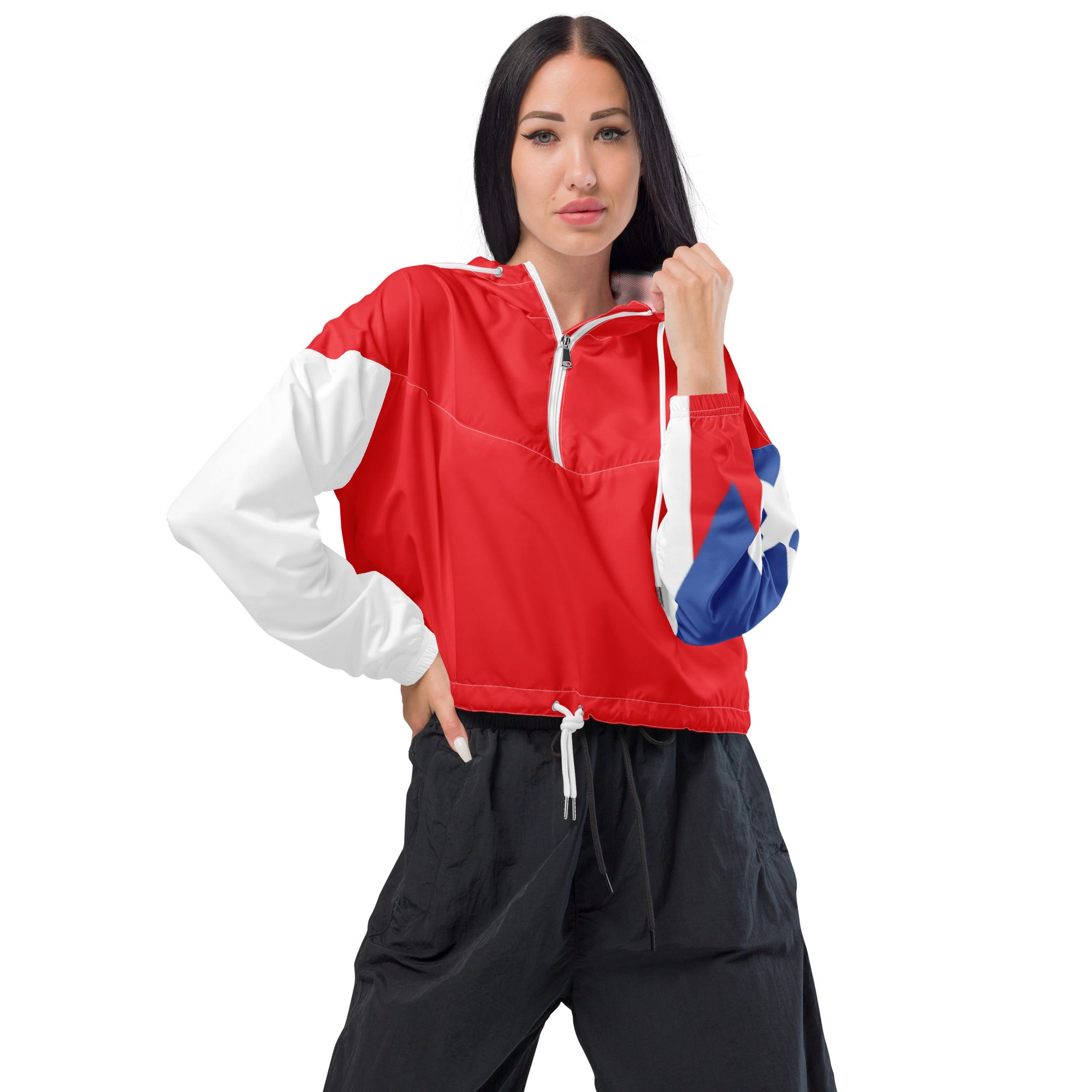 Women’s Puerto Rico cropped windbreaker