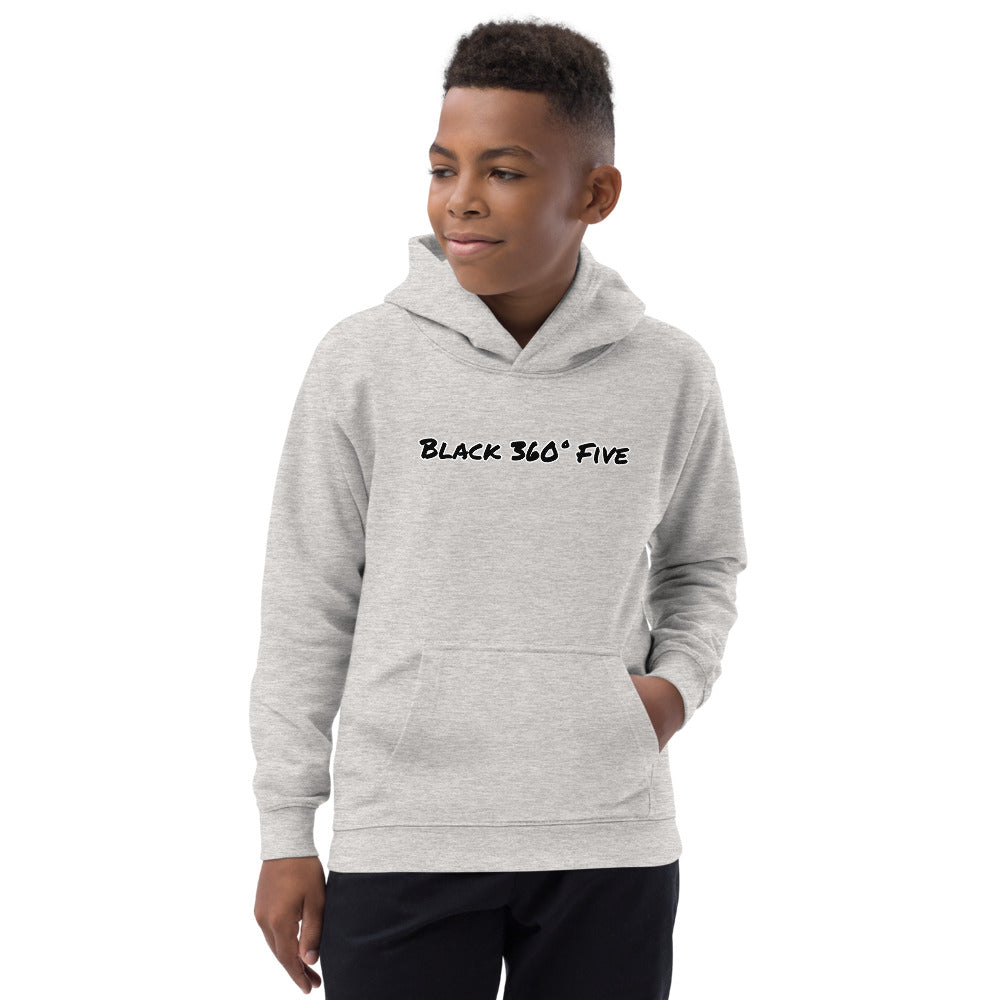 Black 360° Five Kids Hoodie