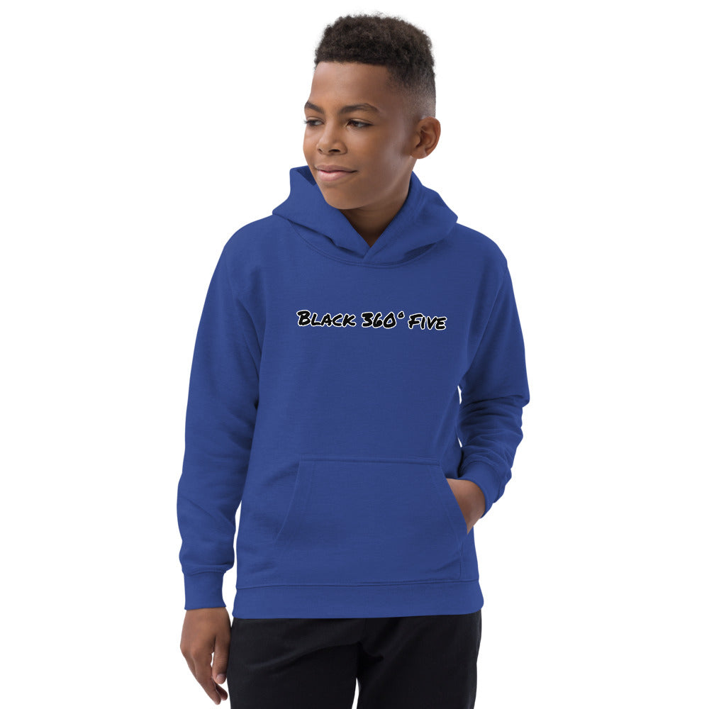 Black 360° Five Kids Hoodie