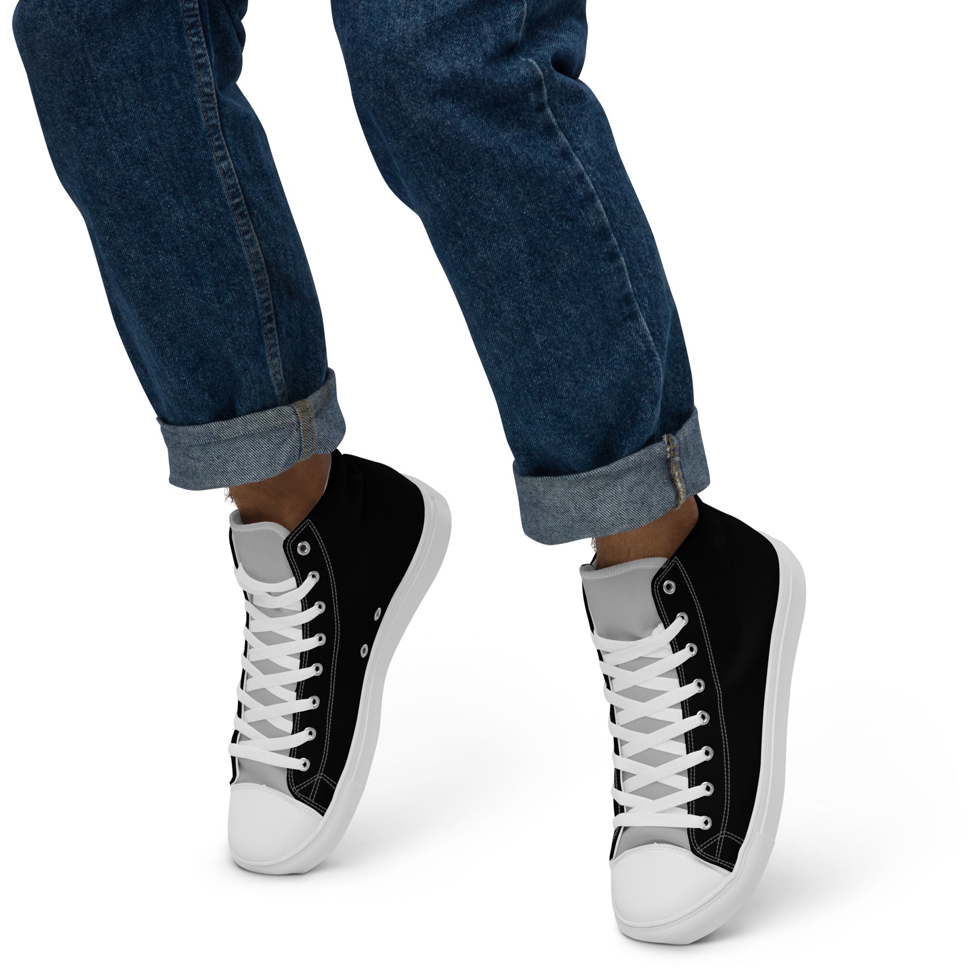 Men’s high top canvas shoes