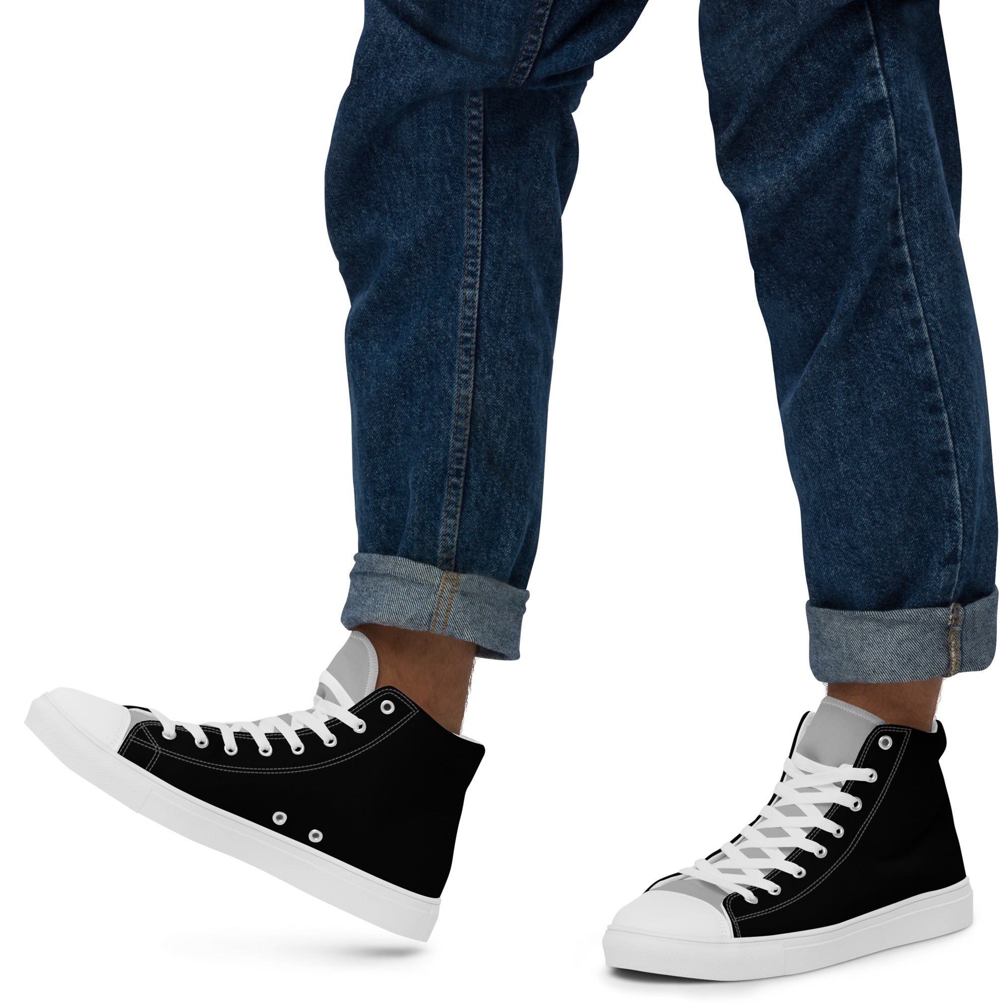 Men’s high top canvas shoes