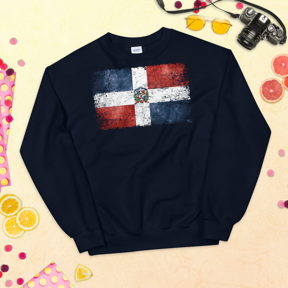 Dominican Republic Grunge Unisex Sweatshirt