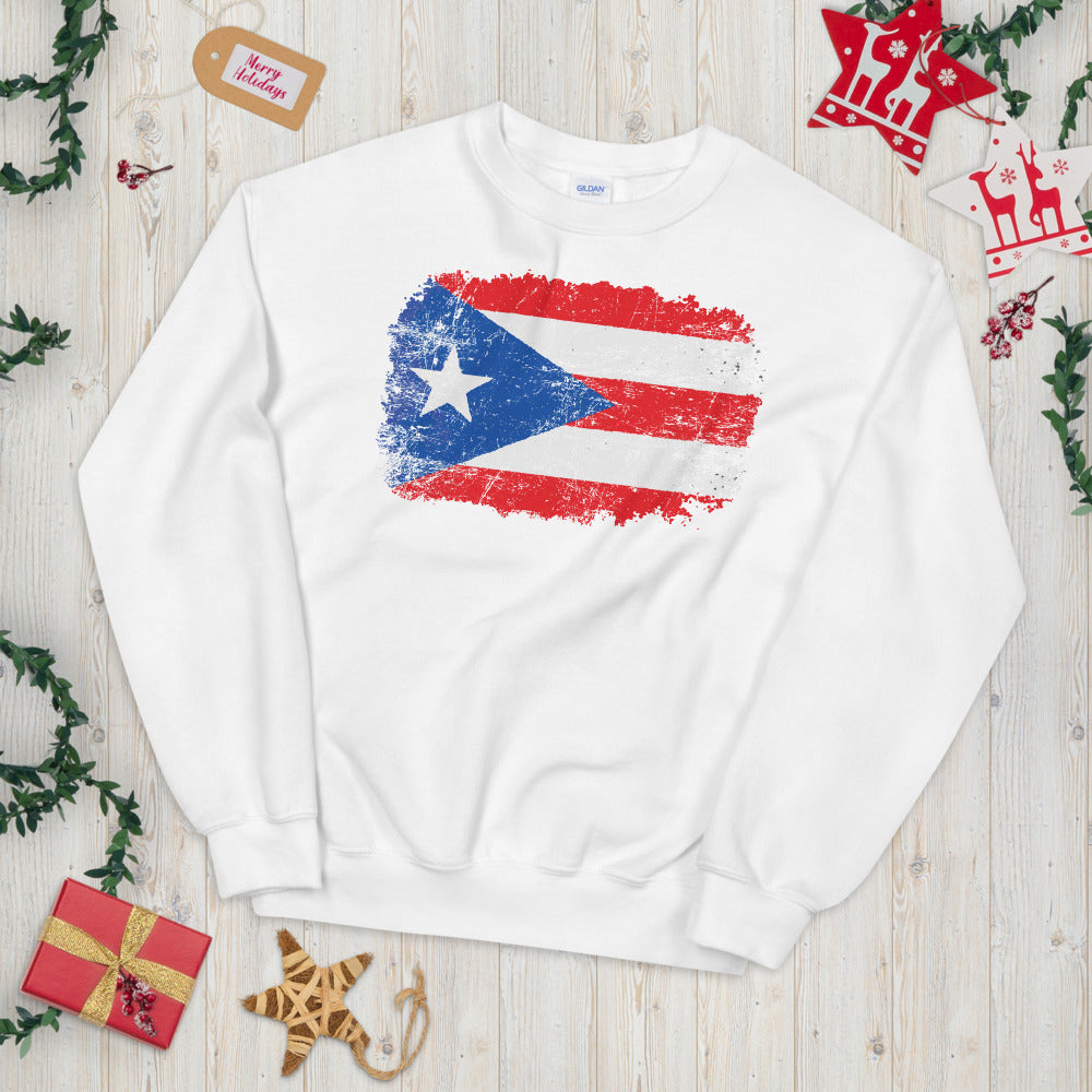 Puerto Rico Grunge Unisex Sweatshirt