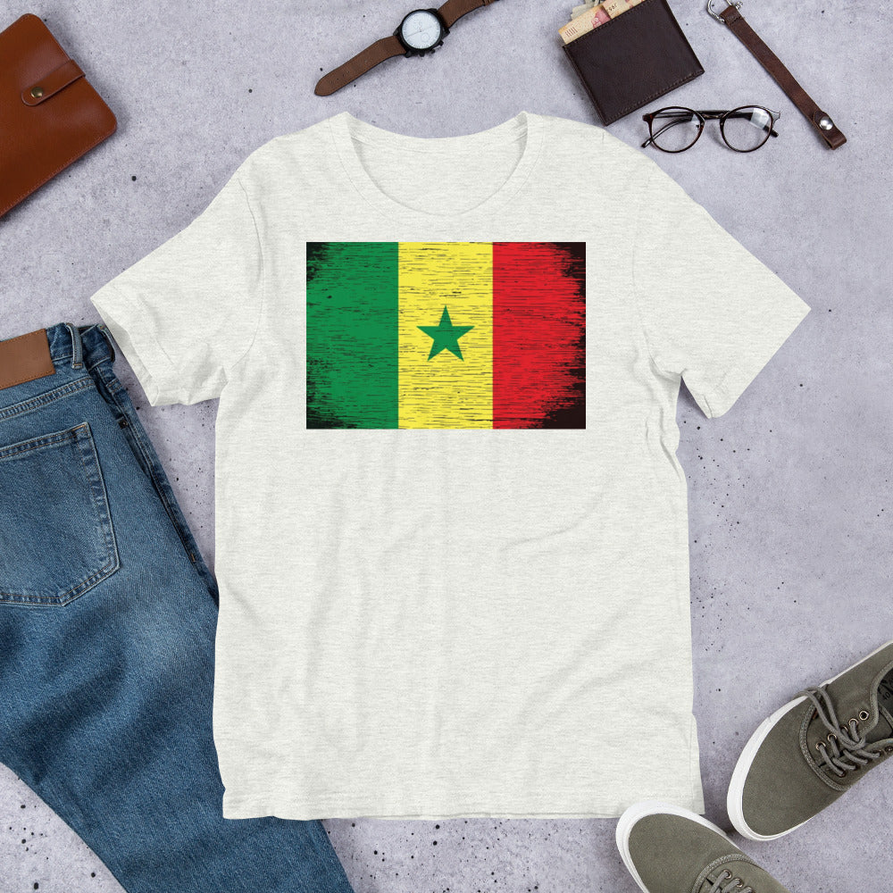 Senegal Grunge Short-Sleeve Unisex T-Shirt