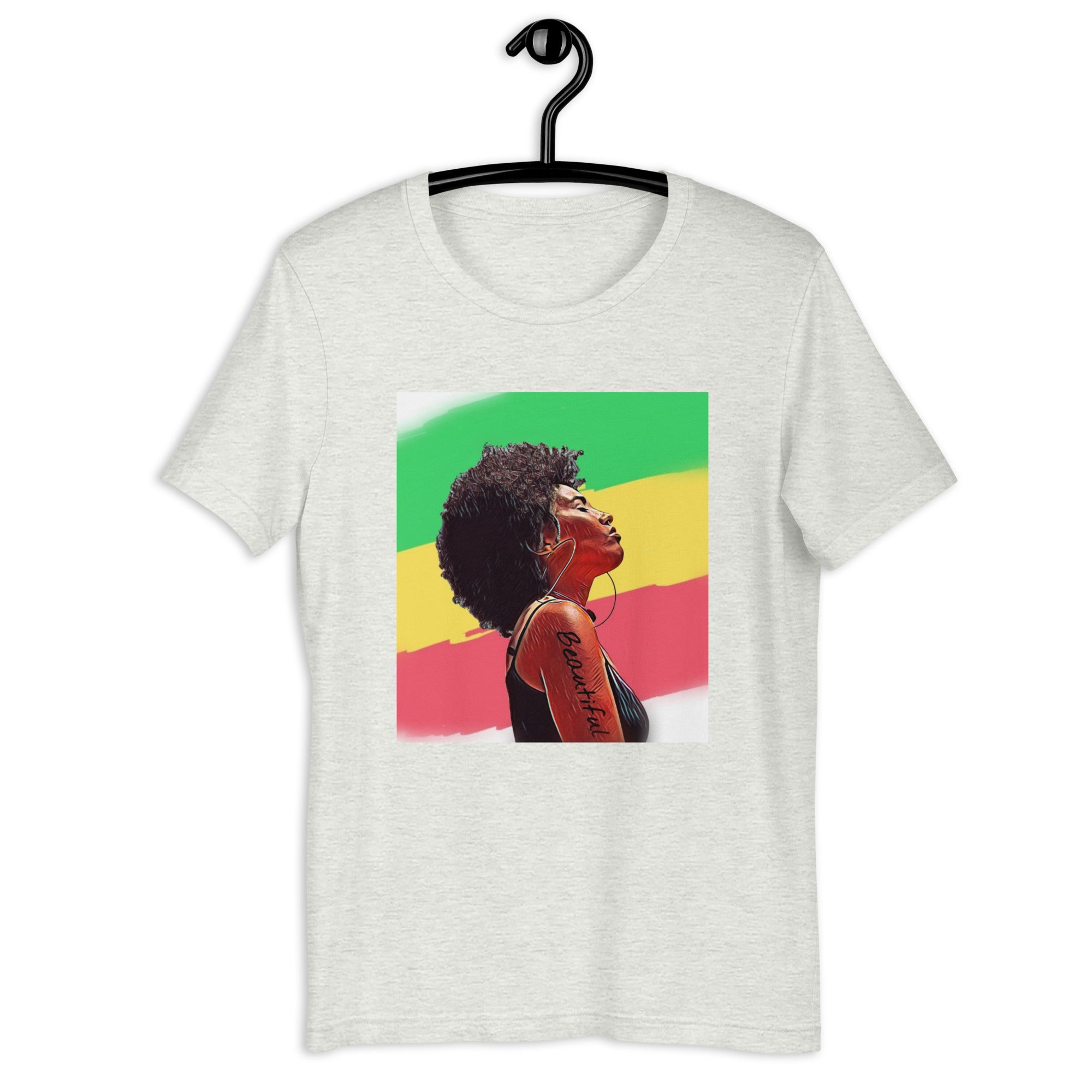 Beautiful w/ Pan African Colors Unisex t-shirt