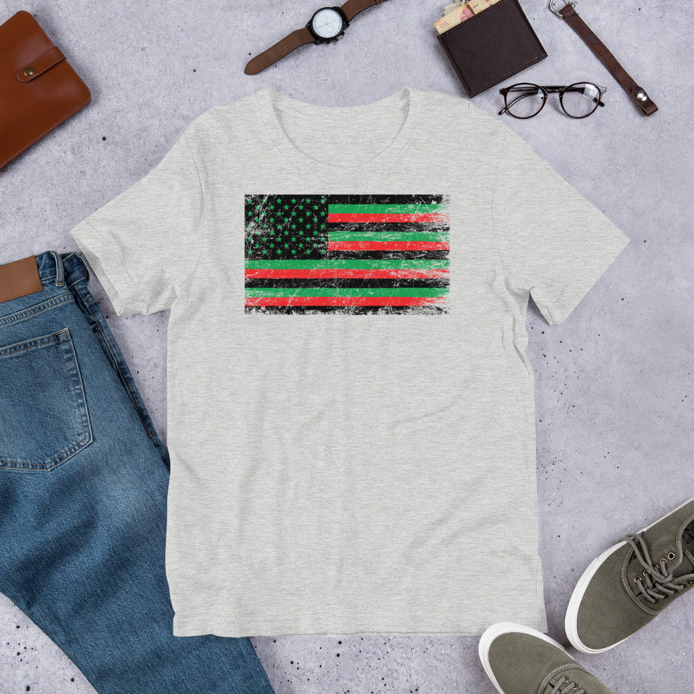 African American Grunge Short-Sleeve Unisex T-Shirt