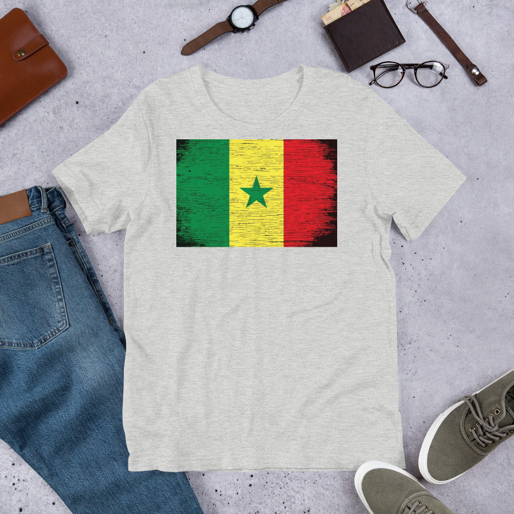 Senegal Grunge Short-Sleeve Unisex T-Shirt