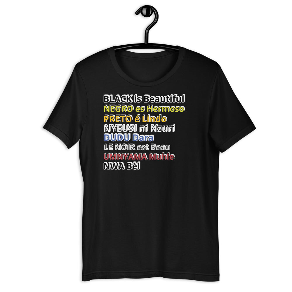 Black is Beautiful Short-Sleeve Unisex T-Shirt