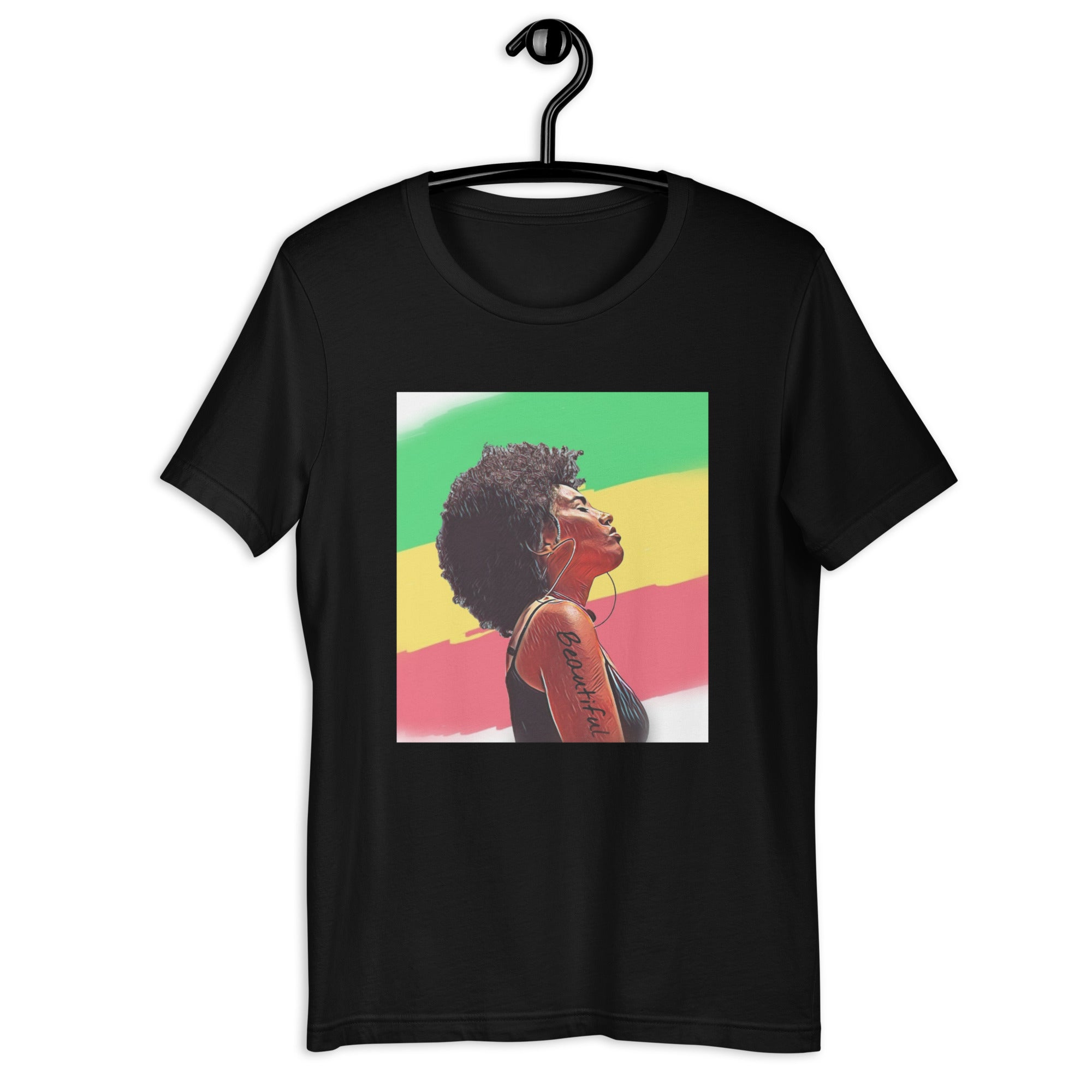 Beautiful w/ Pan African Colors Unisex t-shirt