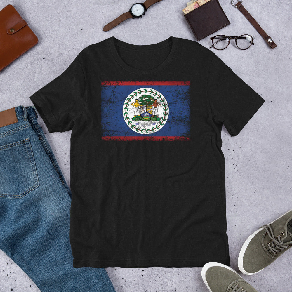 Belize Grunge Short-Sleeve Unisex T-Shirt