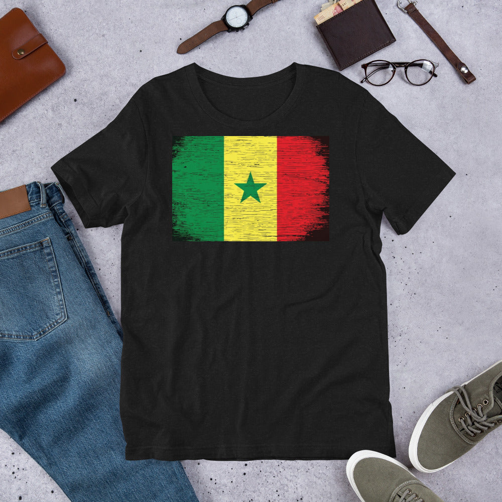 Senegal Grunge Short-Sleeve Unisex T-Shirt