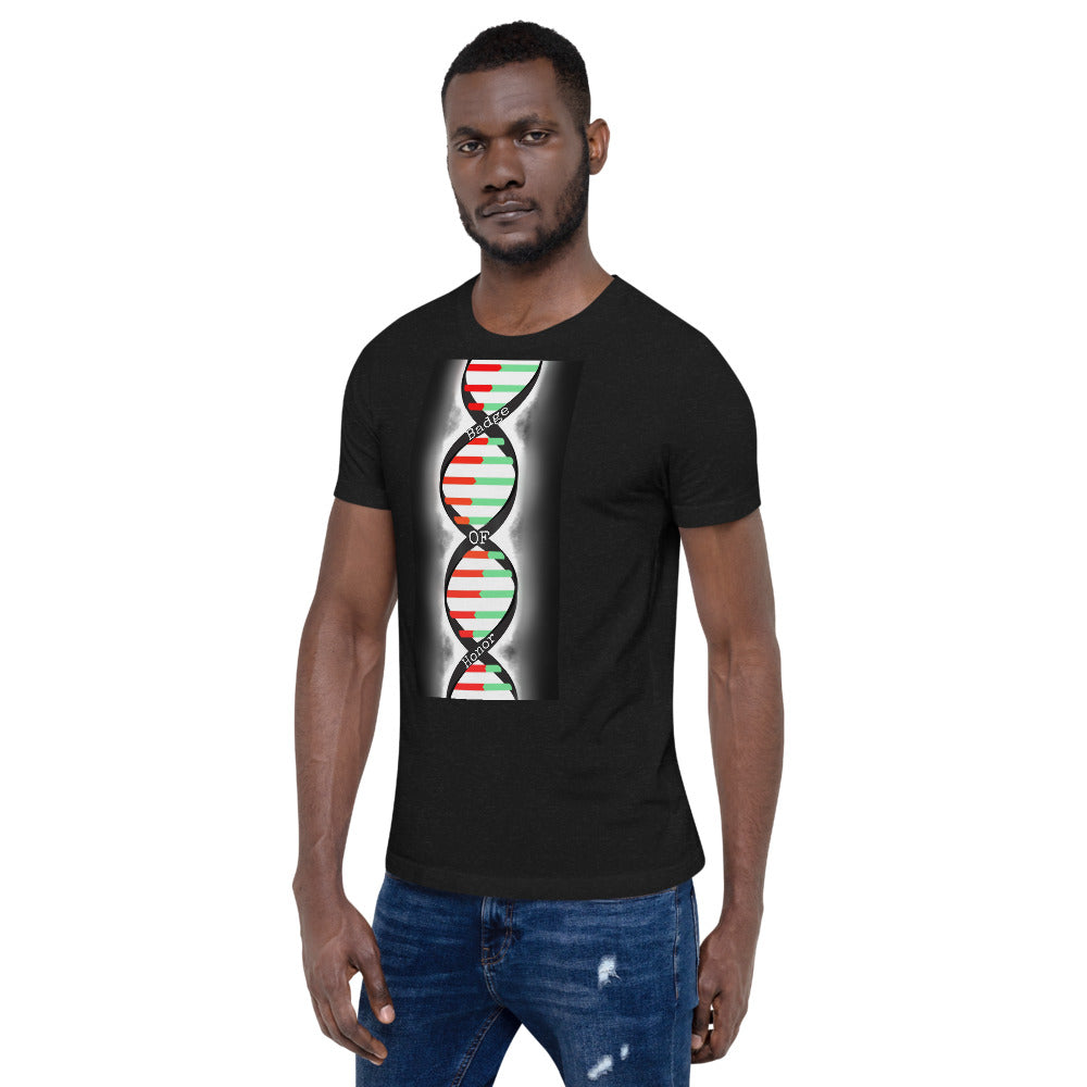 Pan African DNA Helix Short-Sleeve Unisex T-Shirt (Black)