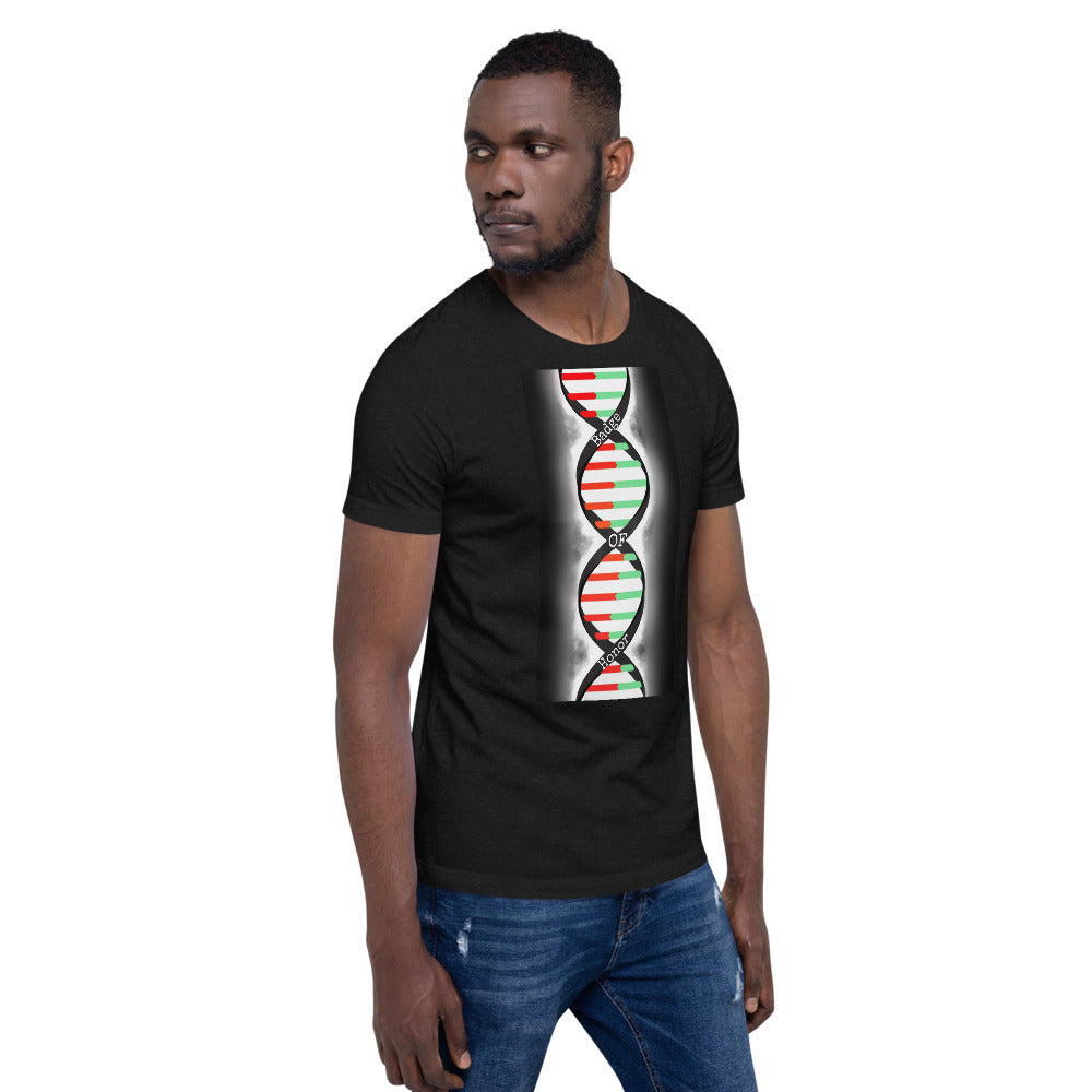 Pan African DNA Helix Short-Sleeve Unisex T-Shirt (Black)