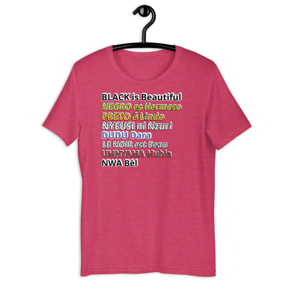 Black is Beautiful Short-Sleeve Unisex T-Shirt