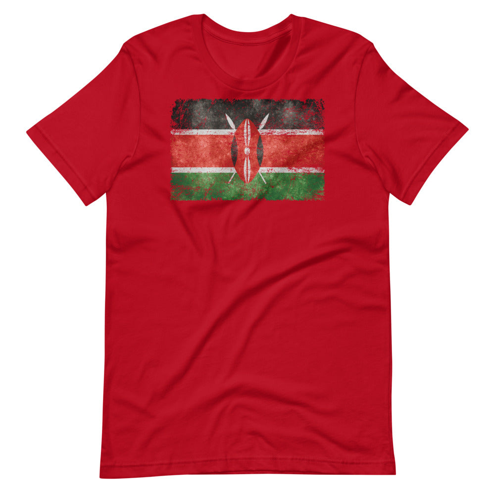 Kenya Grunge Short-Sleeve Men's T-Shirt