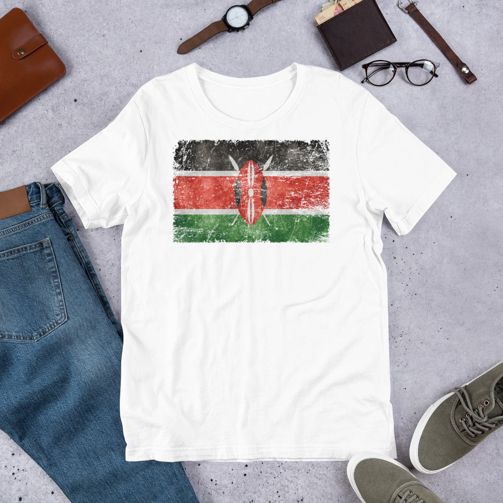 Kenya Grunge Short-Sleeve Unisex T-Shirt