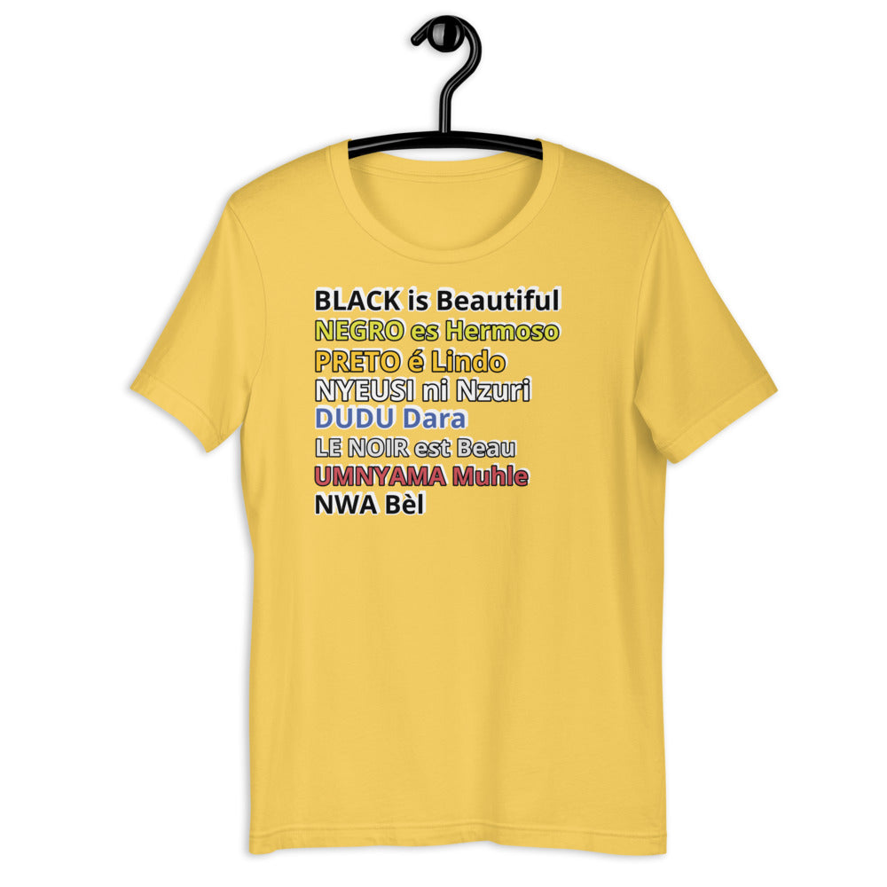 Black is Beautiful Short-Sleeve Unisex T-Shirt