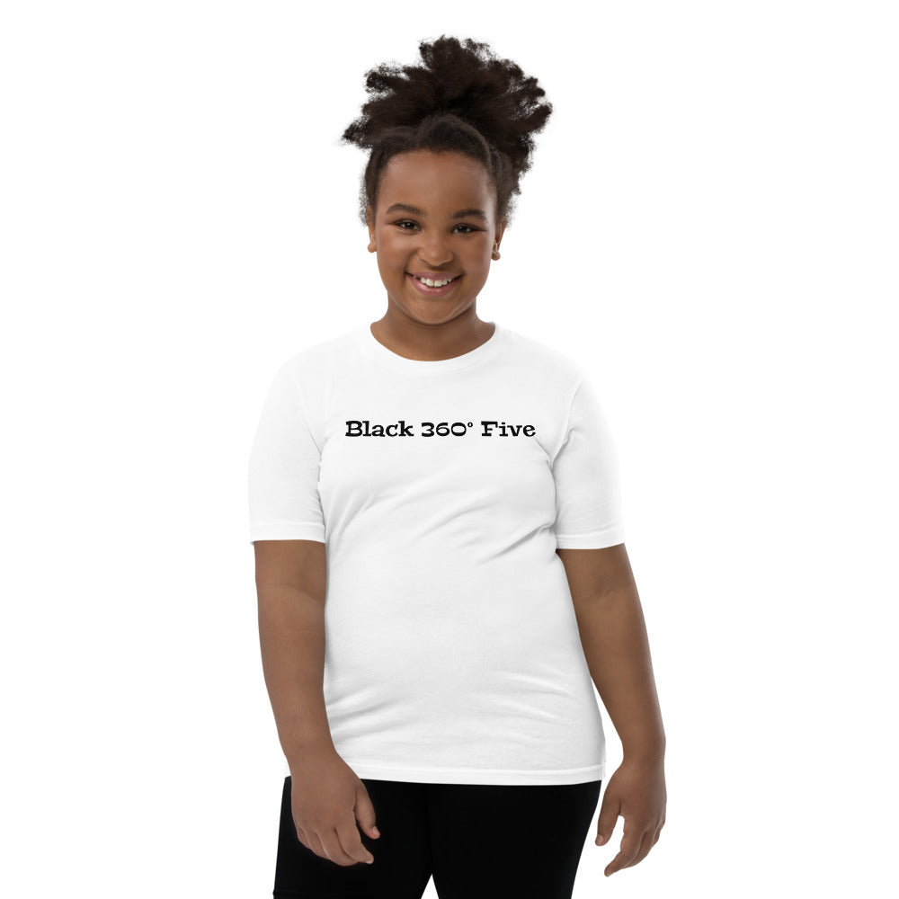 Black 360° Five Youth Short Sleeve T-Shirt